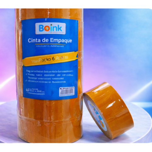 CINTA EMPAQUE AMARILLA 48MM X 200M MARCA BOINK